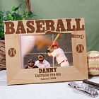 Baseball Wood Picture Frame